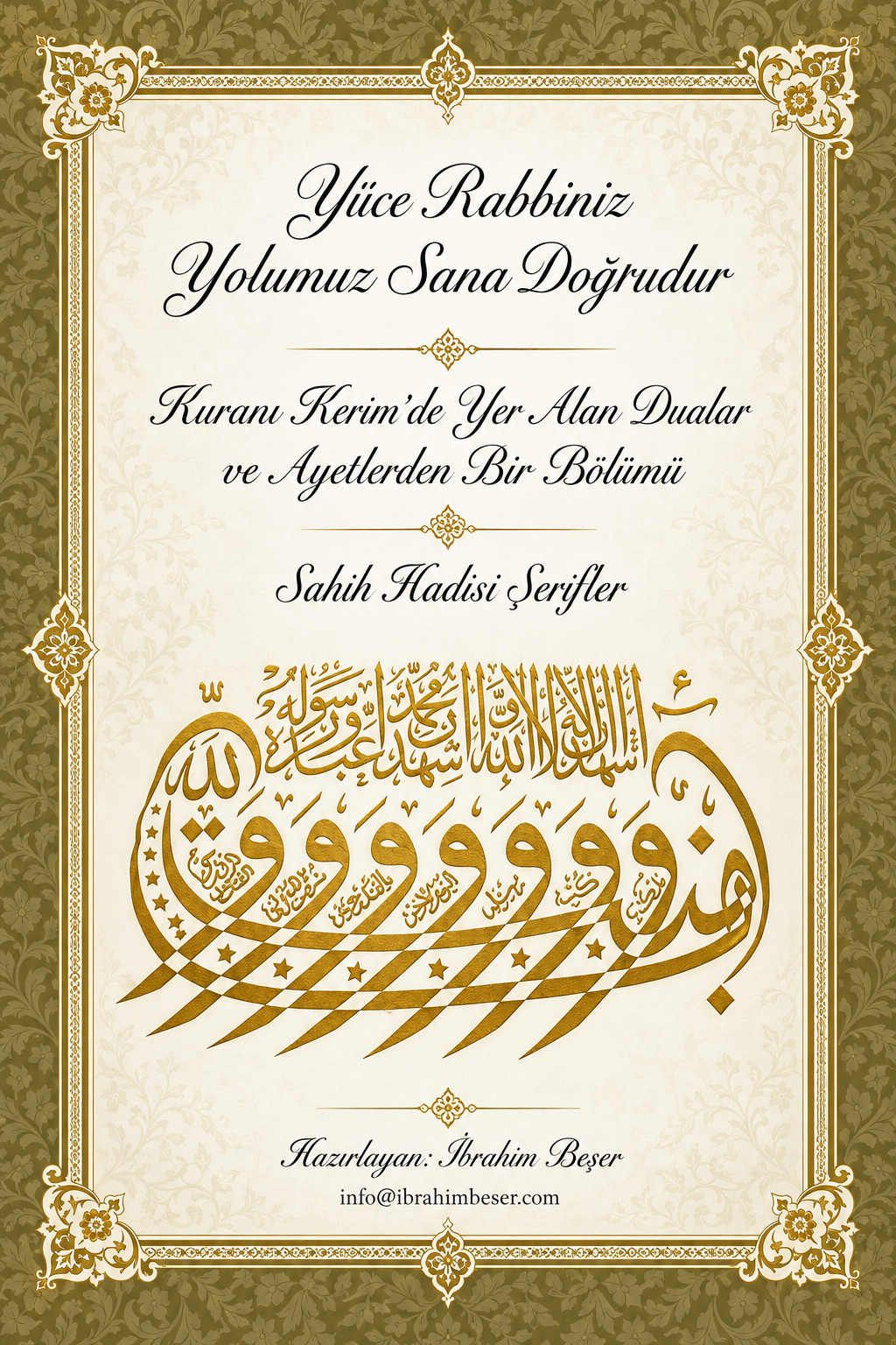 Kur'an duaları kitap kapağı